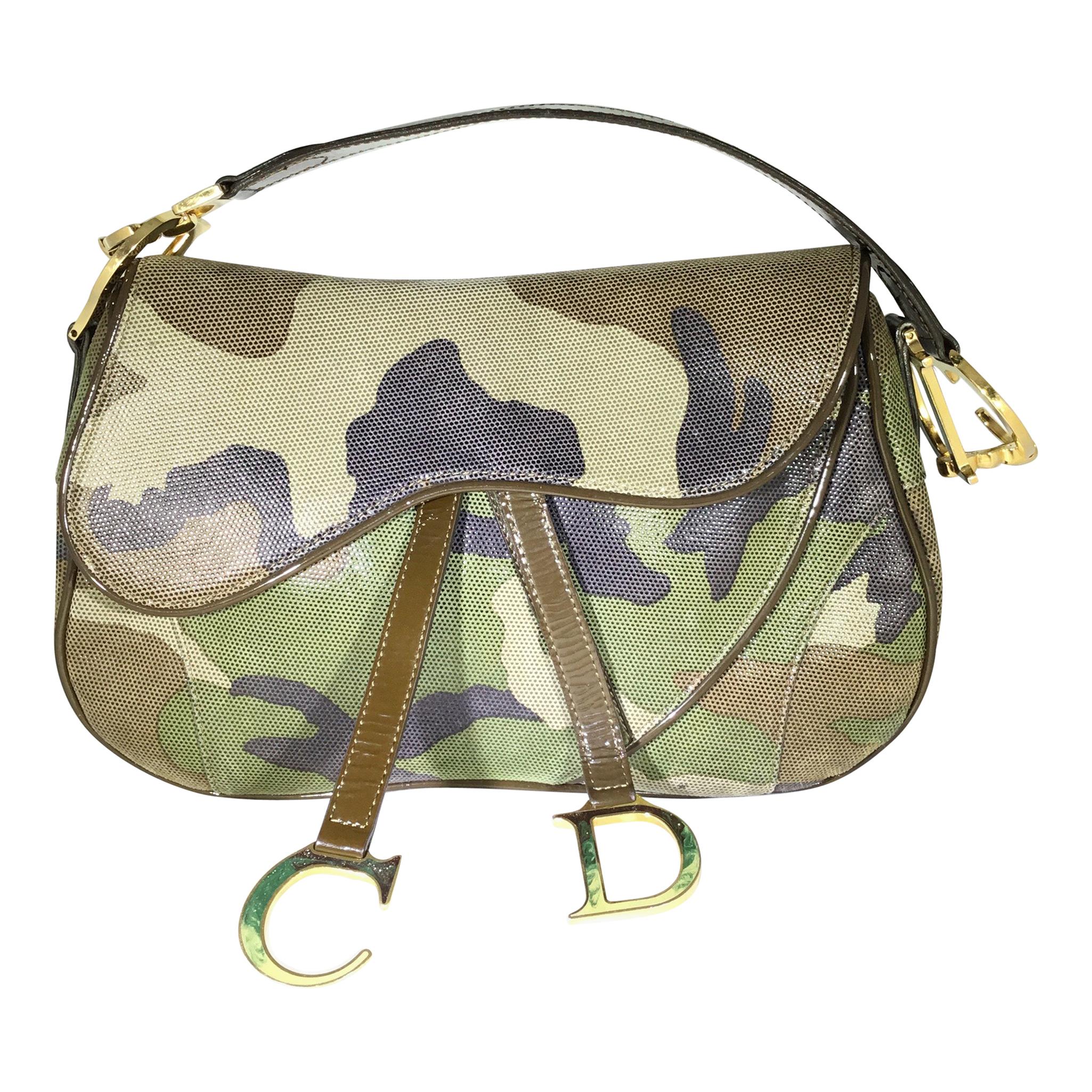 Christian Dior Camouflage Saddle Bag