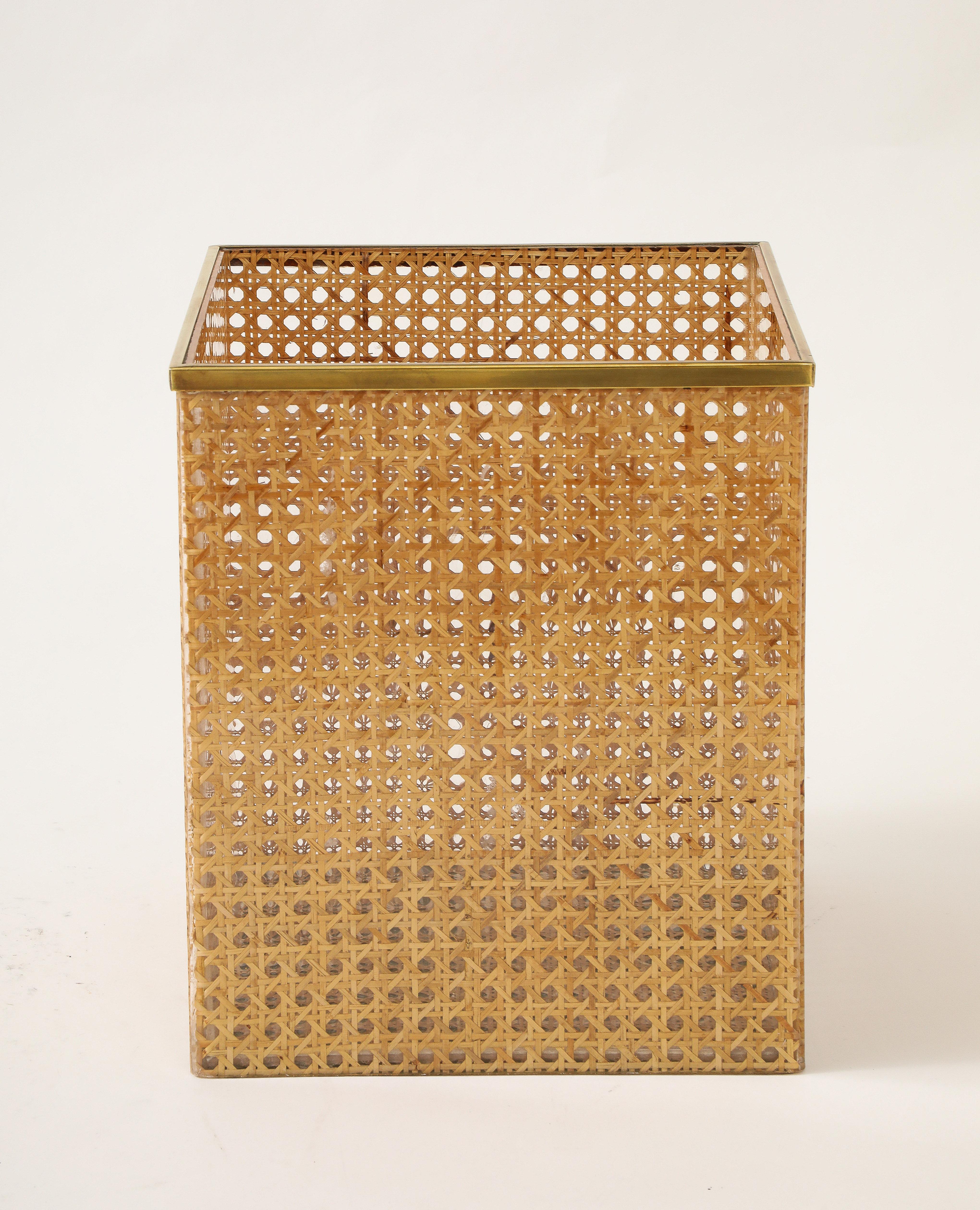 Christian Dior Cane, Brass, Plexiglass Tray, France, c. 1950-70 11