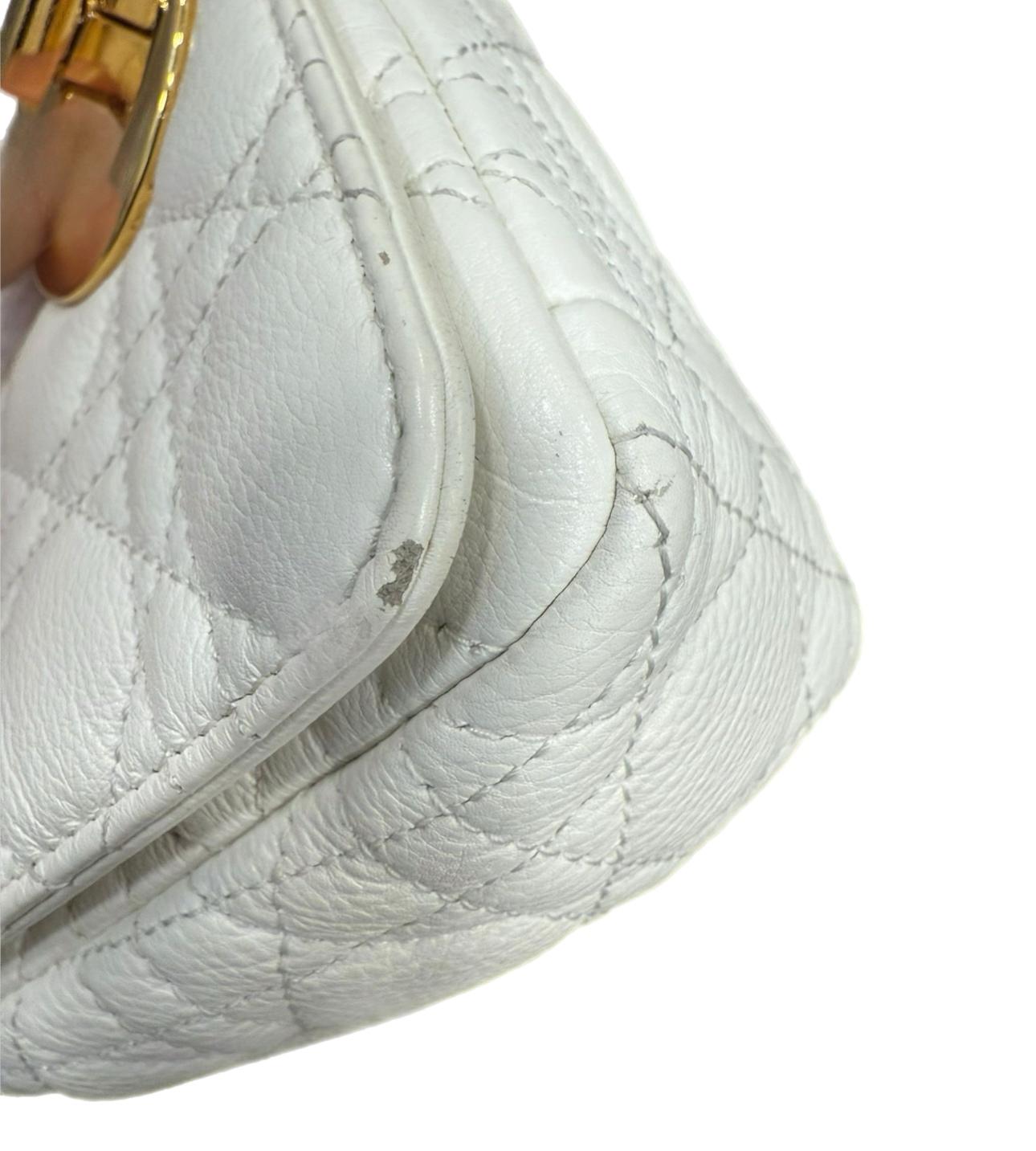 Christian Dior Bolso Cannage Caro Piel de Becerro Marfil en venta 1
