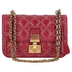 Christian Dior Cannage Dioraddict Large Studded Bag