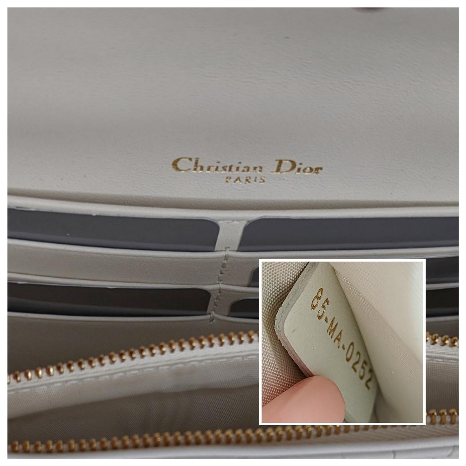 Christian Dior Cannage Lambskin Lady Dior Chain Pouch 2