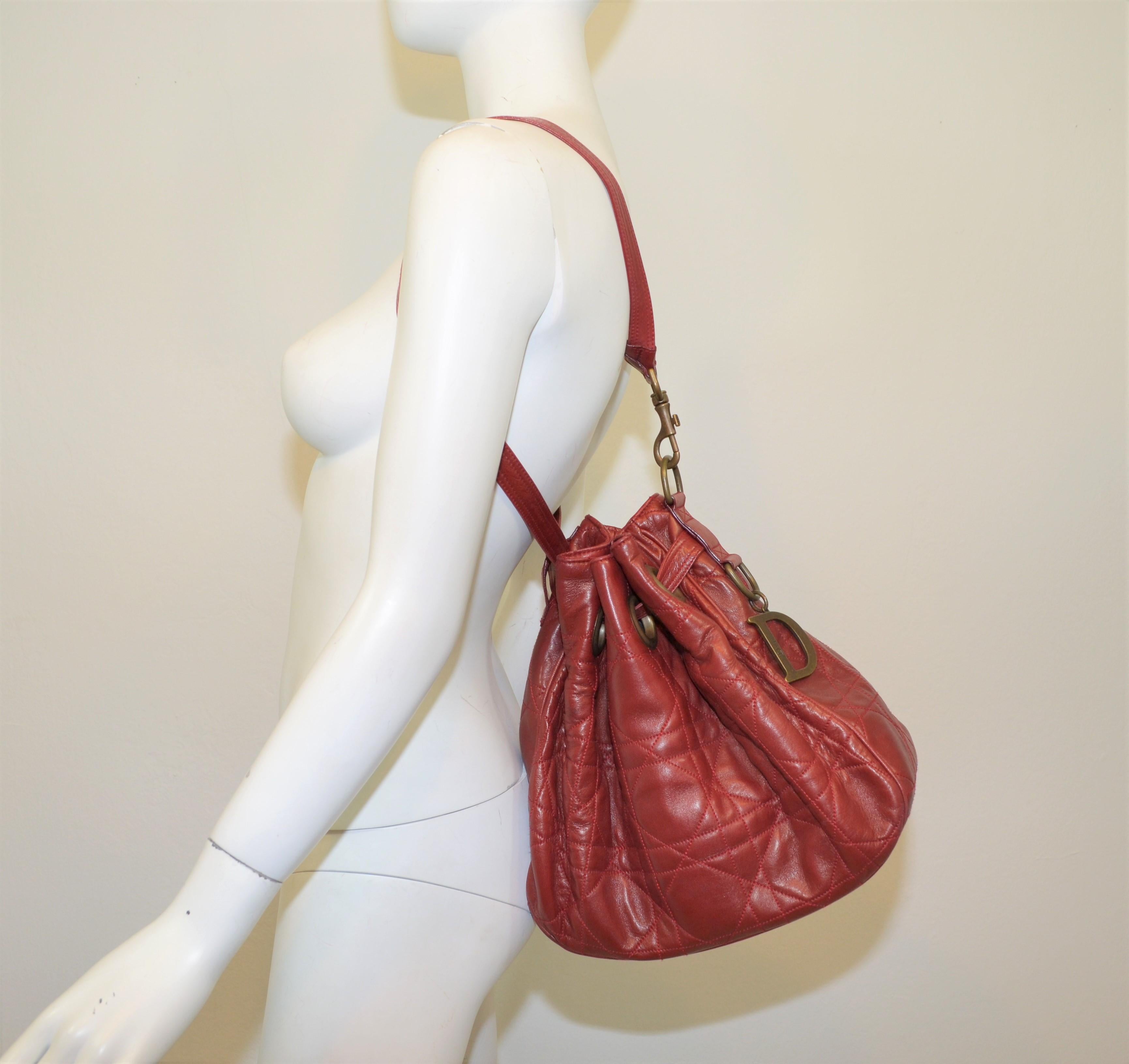 dior cannage bucket bag