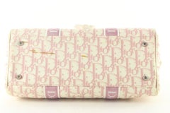 Christian Dior Canvas Girly Chic Pink Trotter Boston Bag 1D83K