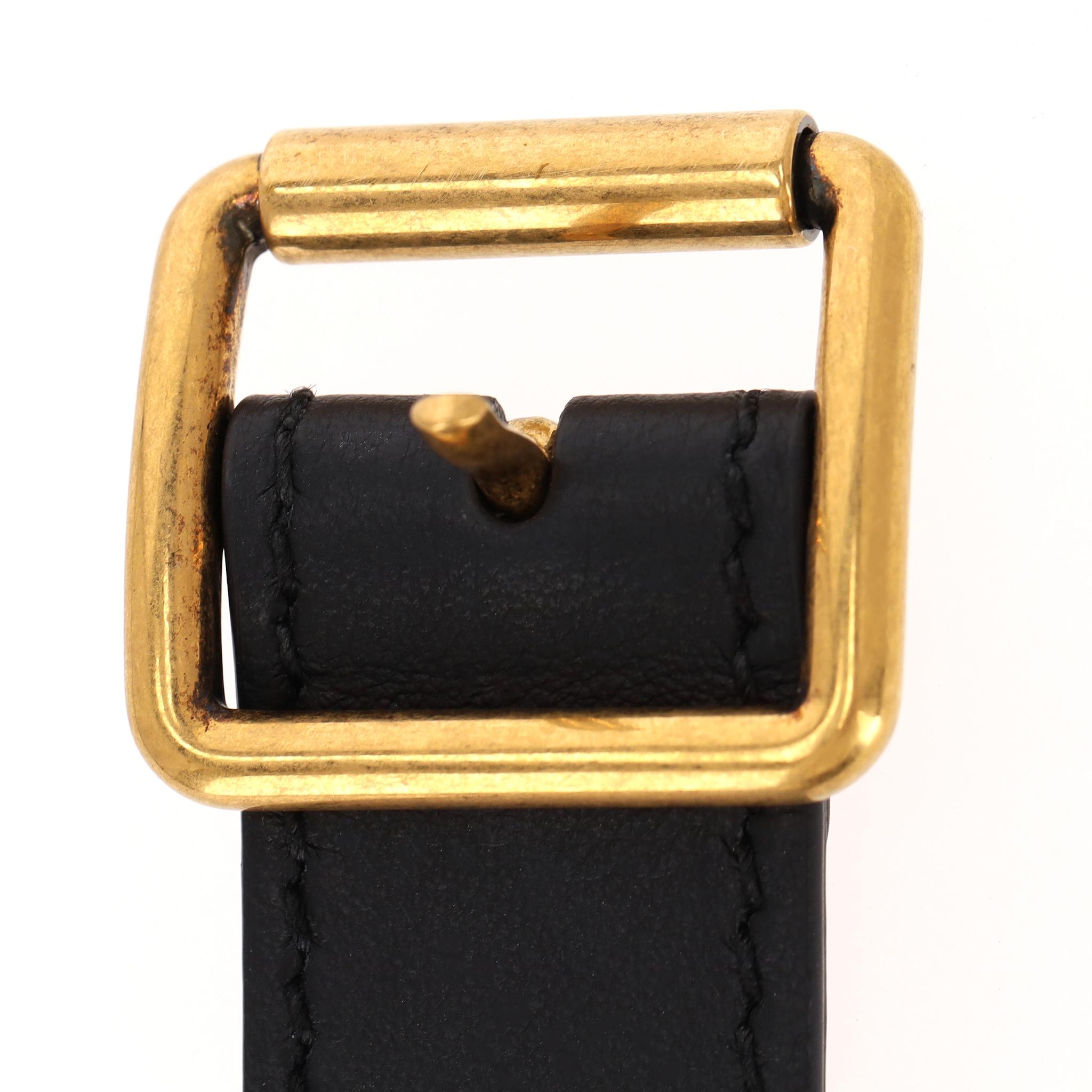 Cintura ricamata in tela e pelle di Christian Dior in vendita 2