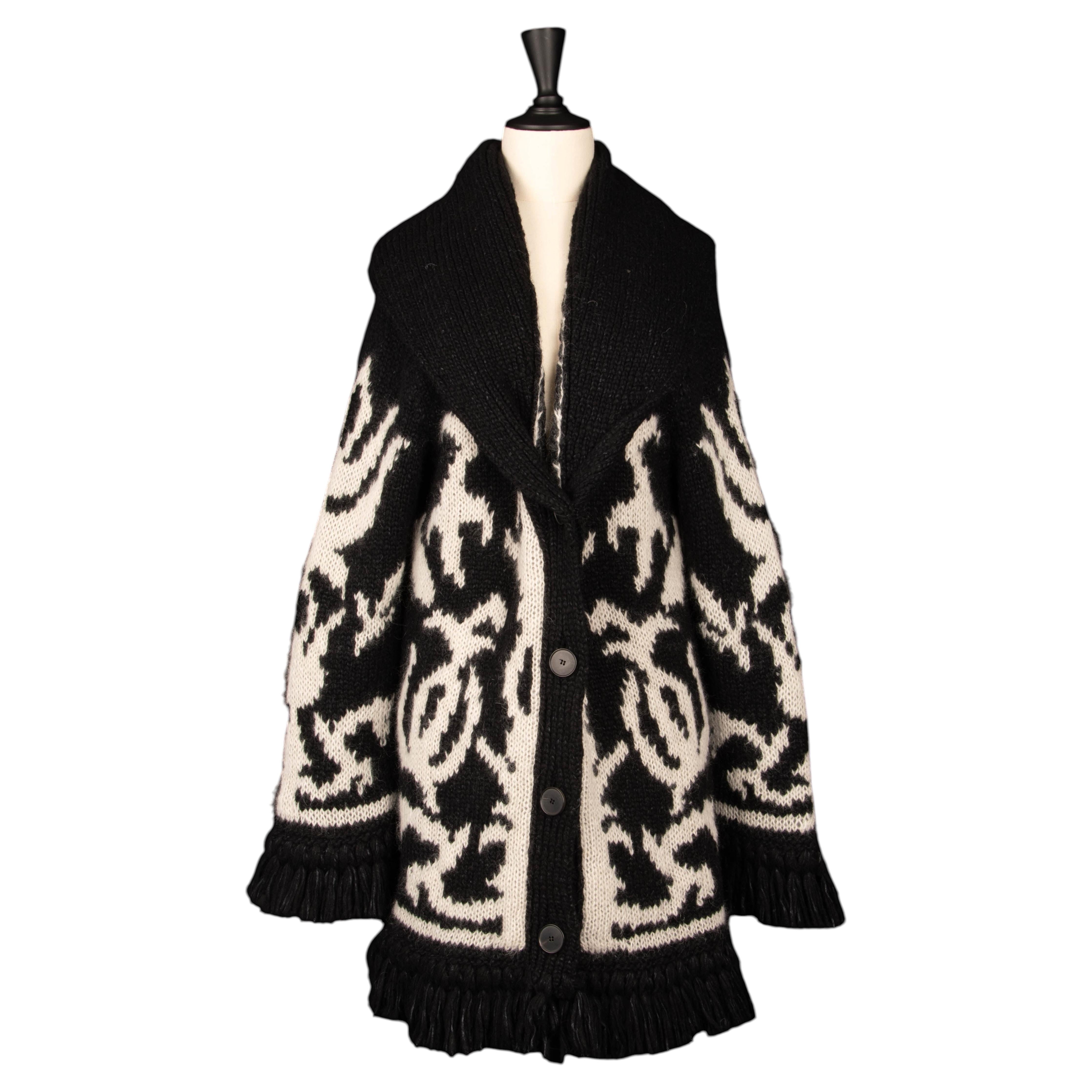 Cardigan Christian Dior " Grotte de Lascaux " par Maria GRAZIA CHIURI Resort 2018