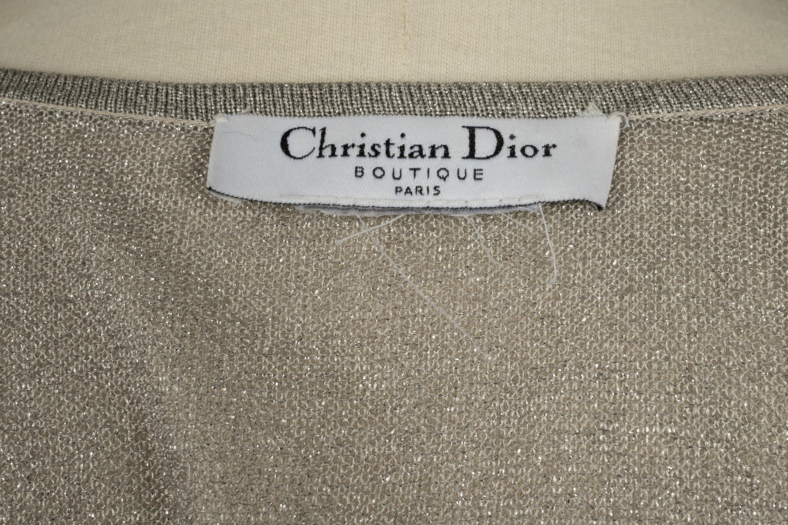 Top cardigan Christian Dior A Winter en vente 3