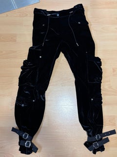 CHRISTIAN DIOR Cargo velvet pants