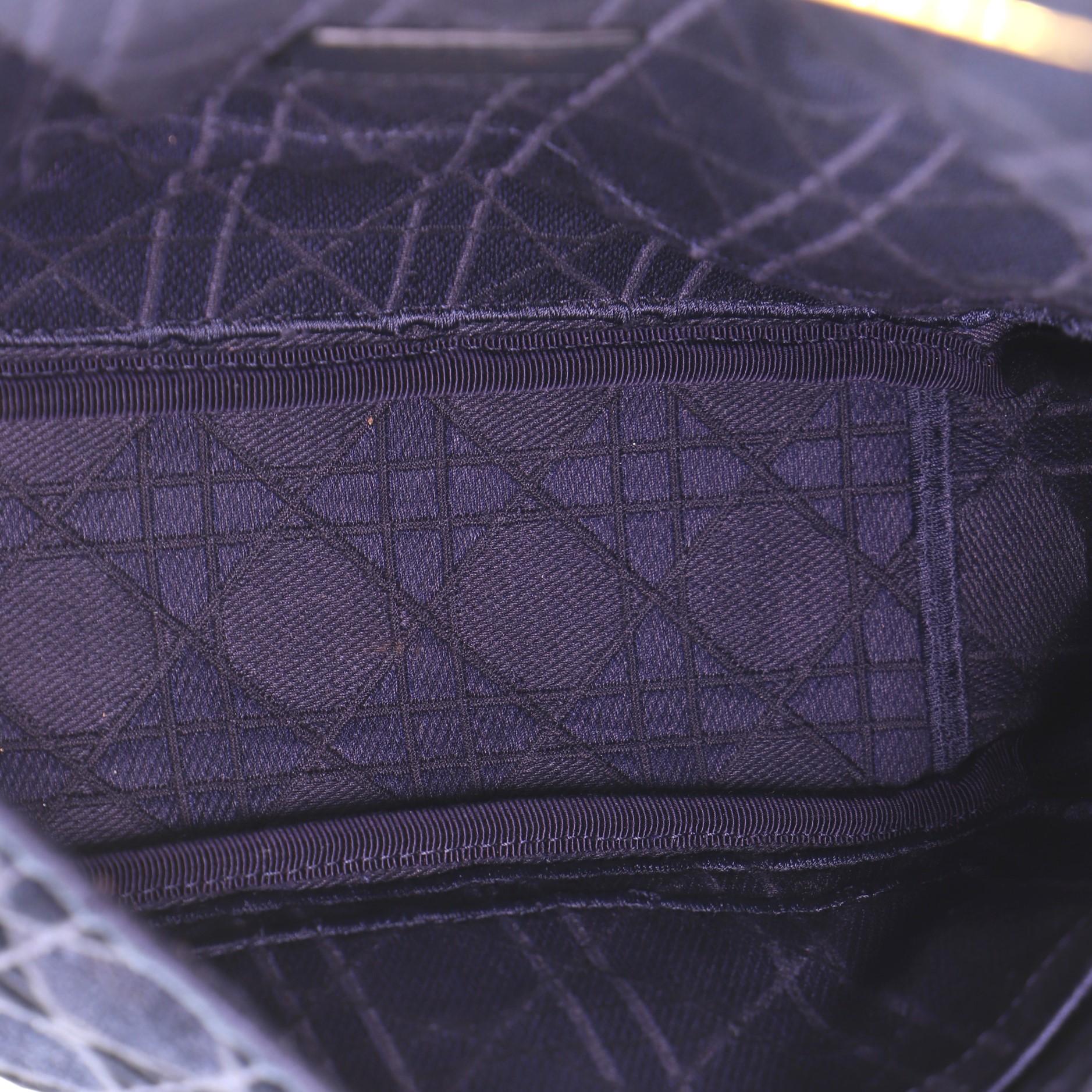 Women's or Men's Christian Dior Caro Bag Cannage Embroidered Velvet Medium