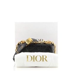 Christian Dior Caro Bag Cannage Quilt Calfskin Micro
