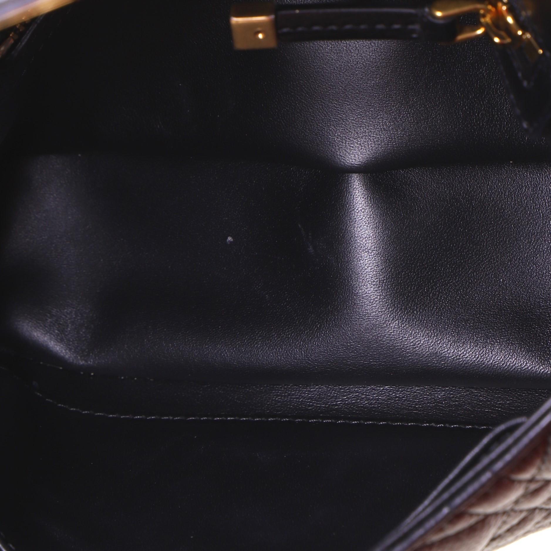 Women's or Men's Christian Dior Caro Bag Cannage Quilt Calfskin Small
