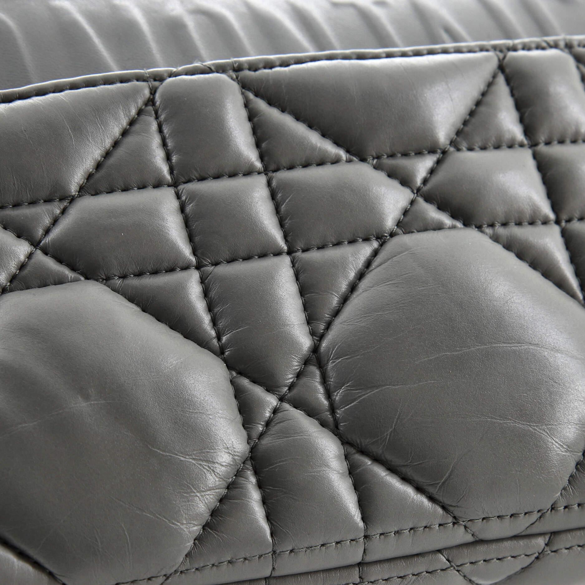 Christian Dior Caro Tasche Macrocannage aus gestepptem Kalbsleder Medium 3