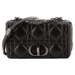 Christian Dior Caro Bag Macrocannage Quilt Calfskin Medium
