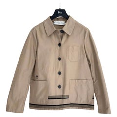 Christian Dior Caro Beige Khaki Trench Jacket - Size 36