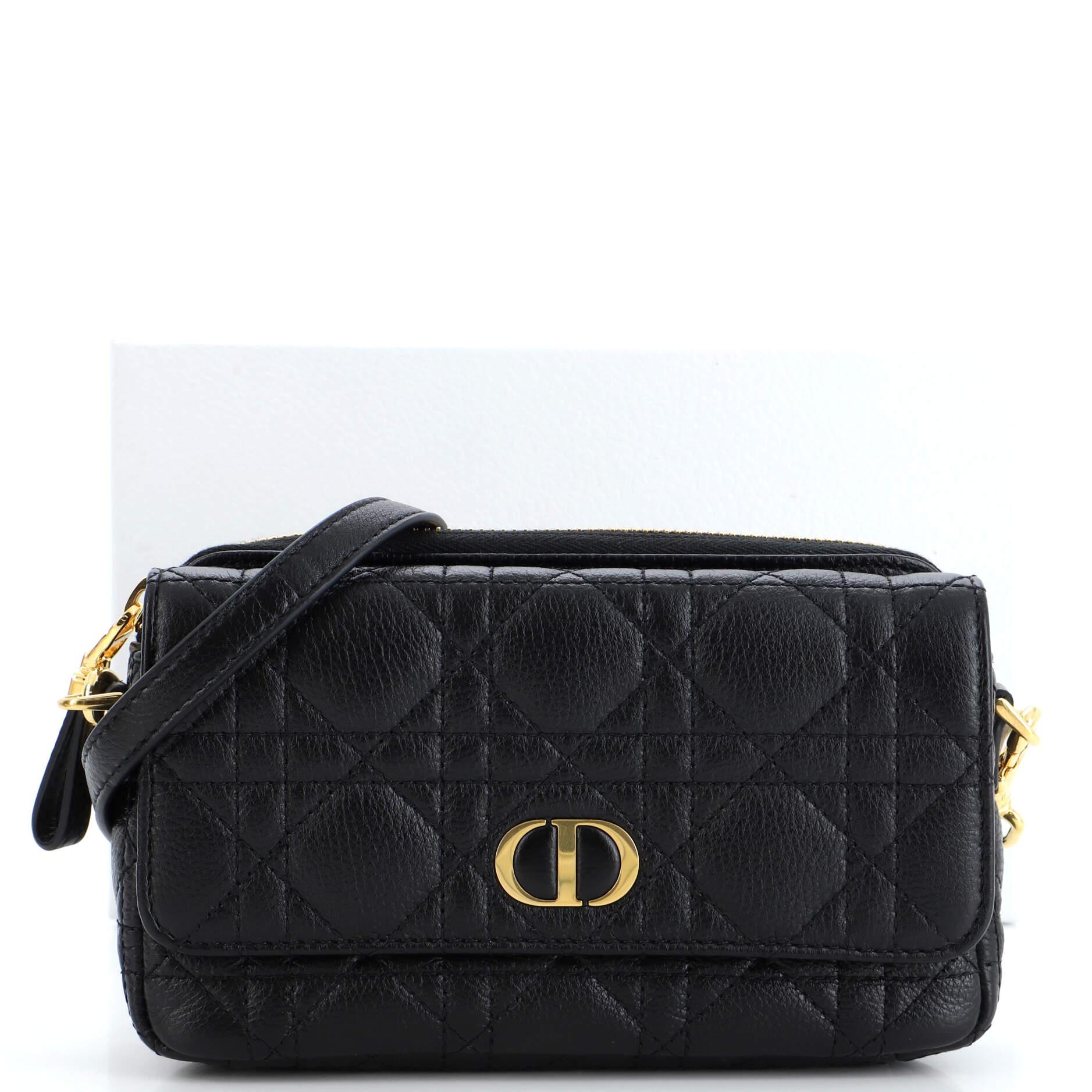 Dior Caro Black Pouch - For Sale on 1stDibs