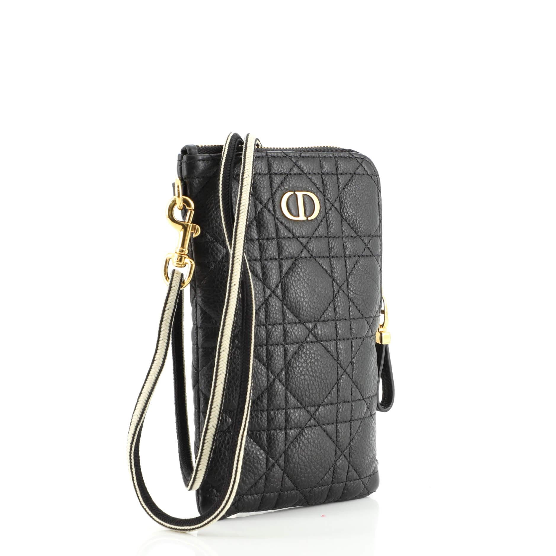 dior caro pouch calfskin