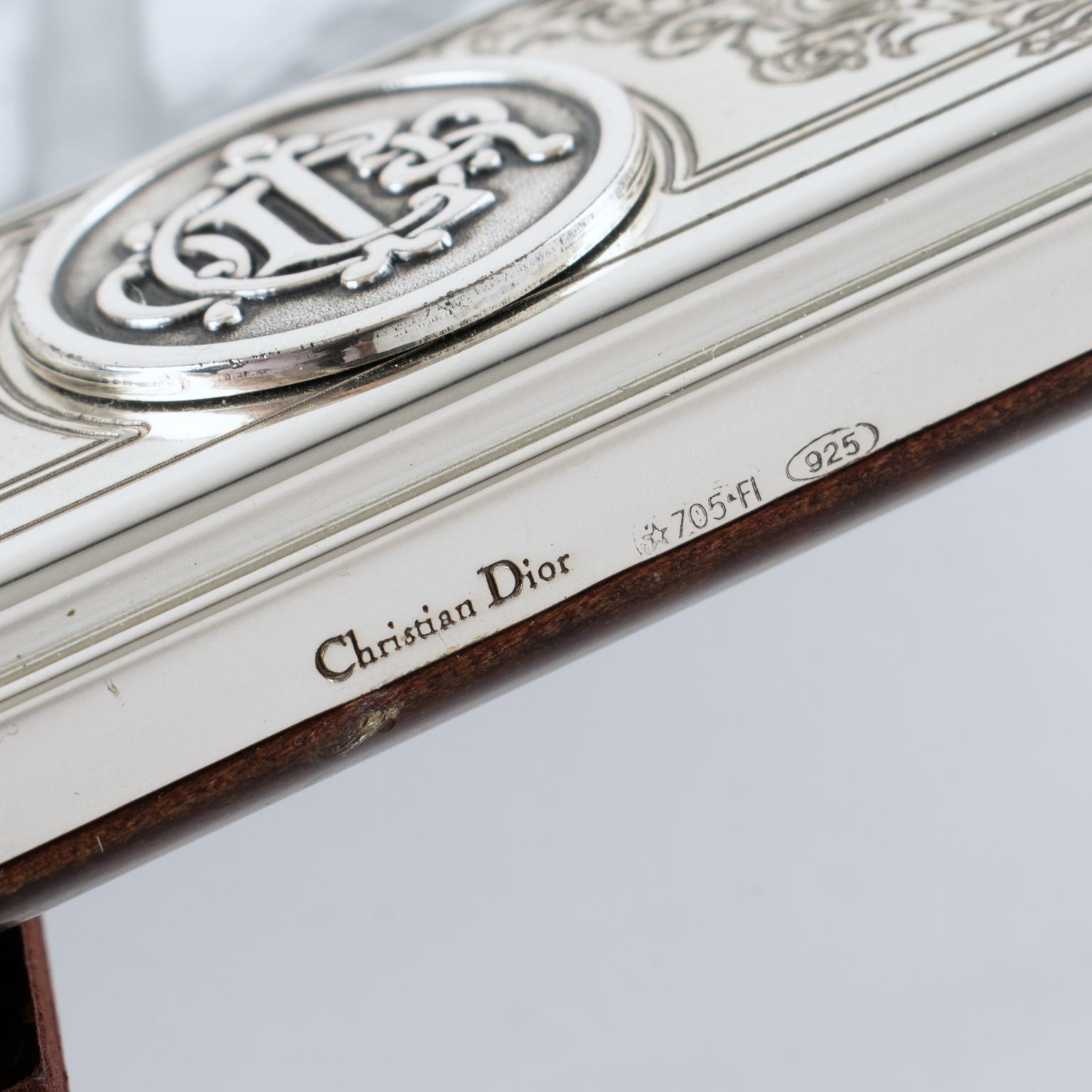Christian Dior Carved Sterling Silver Picture Frame, circa 1980 For Sale 4