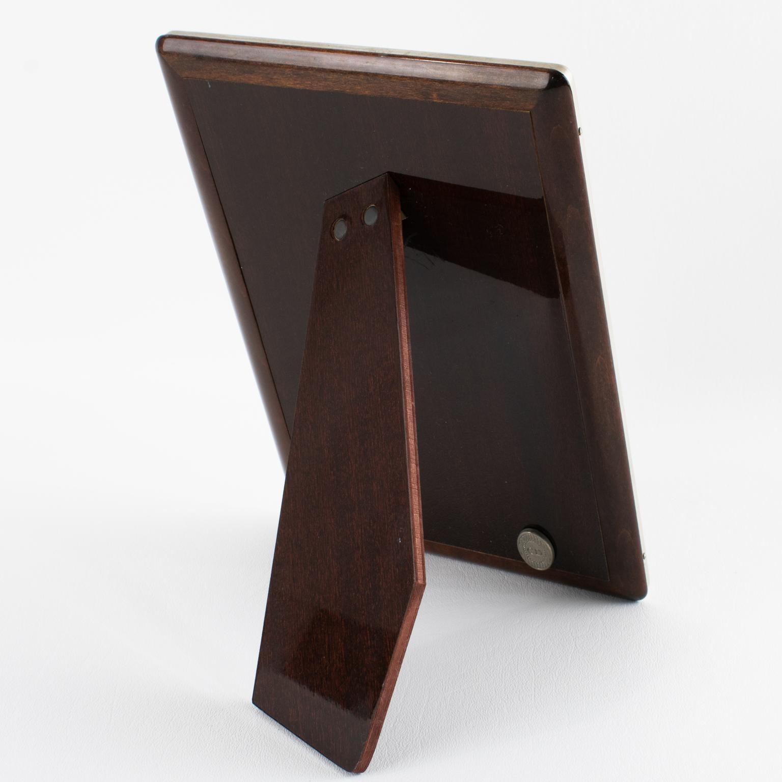 Christian Dior Carved Sterling Silver Picture Frame, circa 1980 In Excellent Condition For Sale In Atlanta, GA