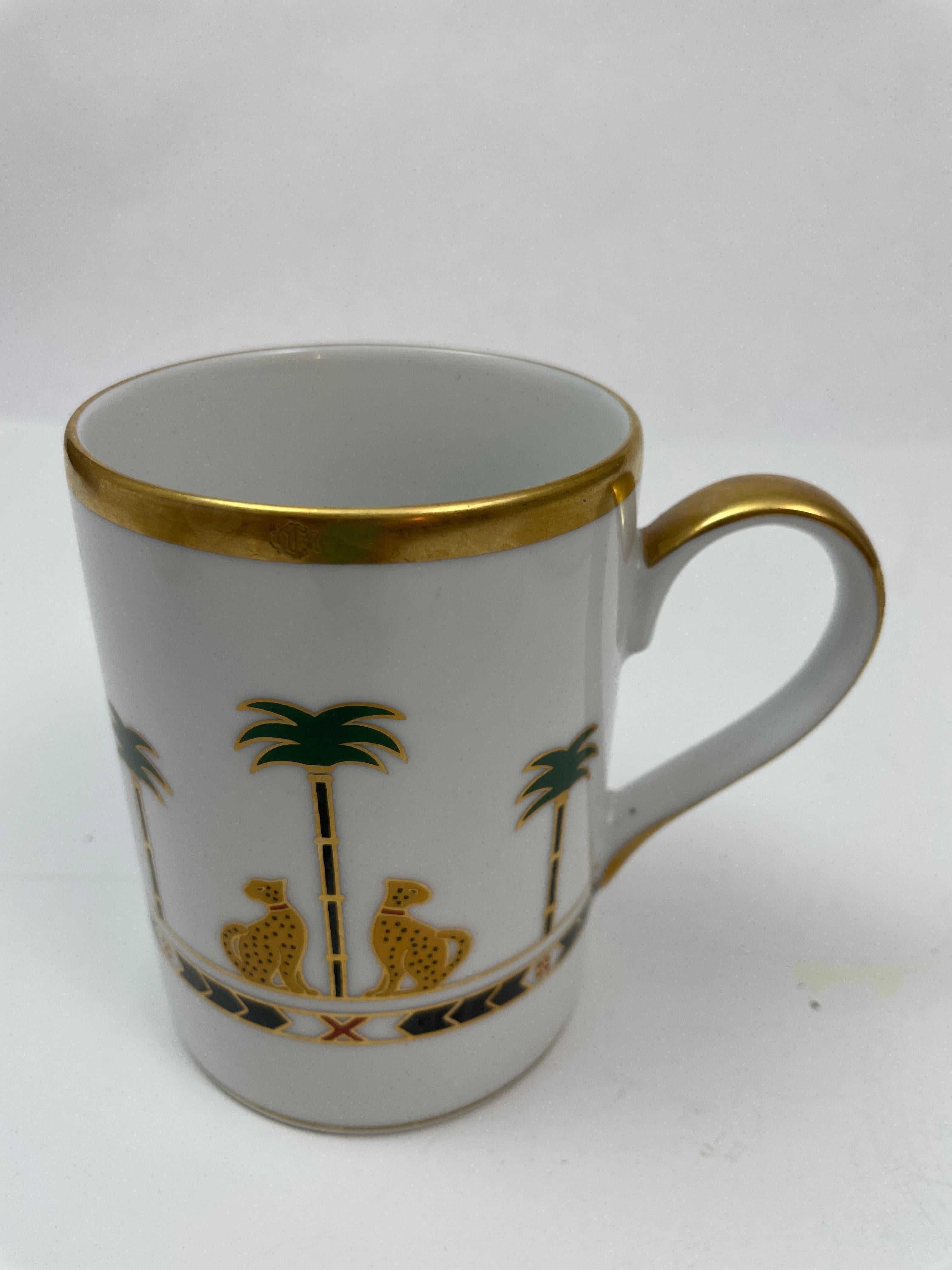 Christian Dior Casablanca Becher aus feinem China-Porzellan Japan (Braun)