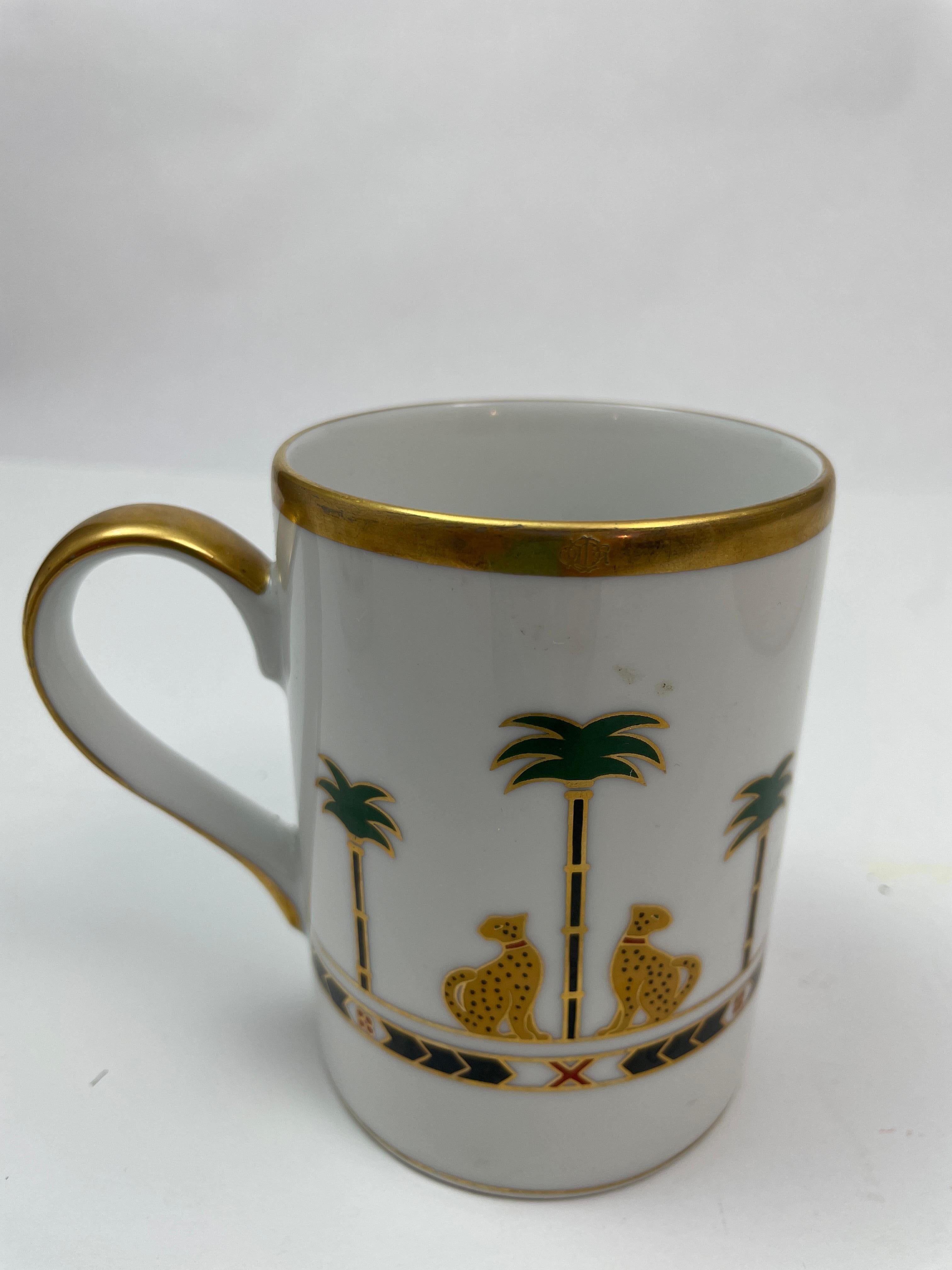 Christian Dior Casablanca Becher aus feinem China-Porzellan Japan 2