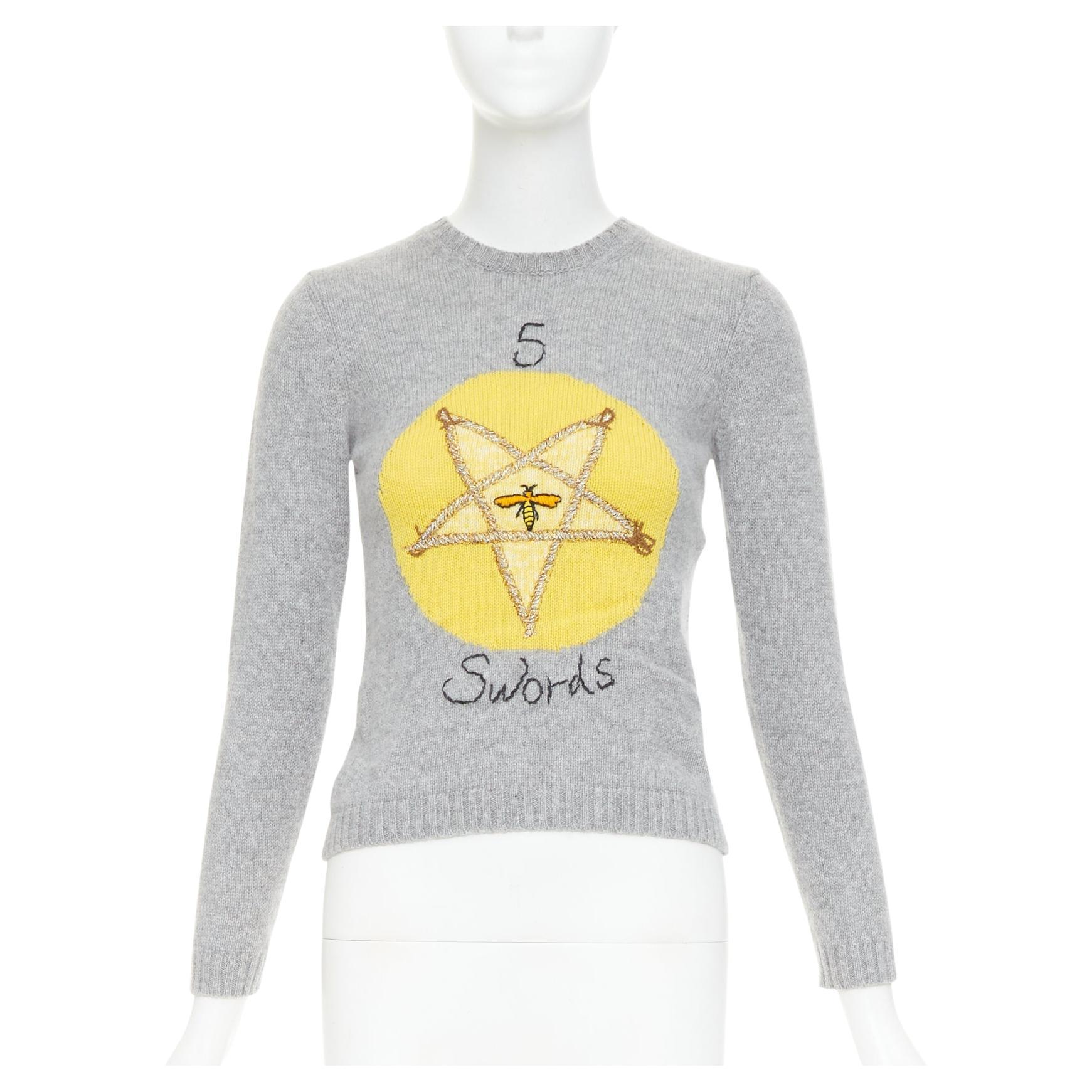 CHRISTIAN DIOR Cashmere Embroidered Sweater FR34