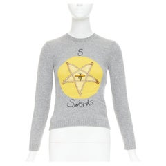 CHRISTIAN DIOR Cashmere Embroidered Sweater FR34