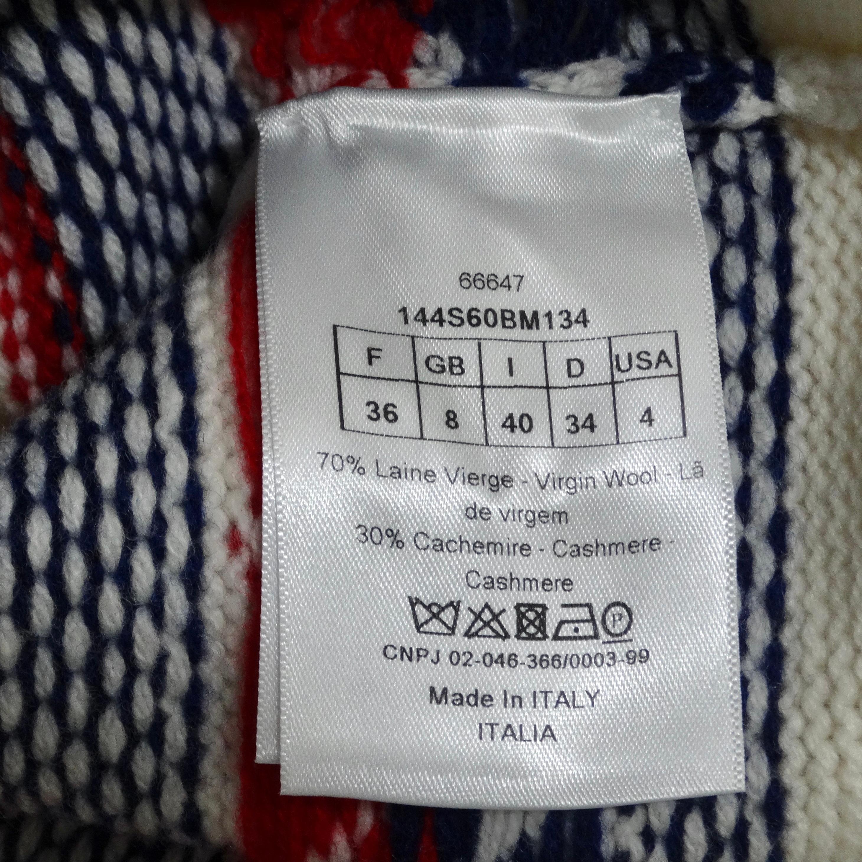 Christian Dior Cashmere Knit Sweater For Sale 6
