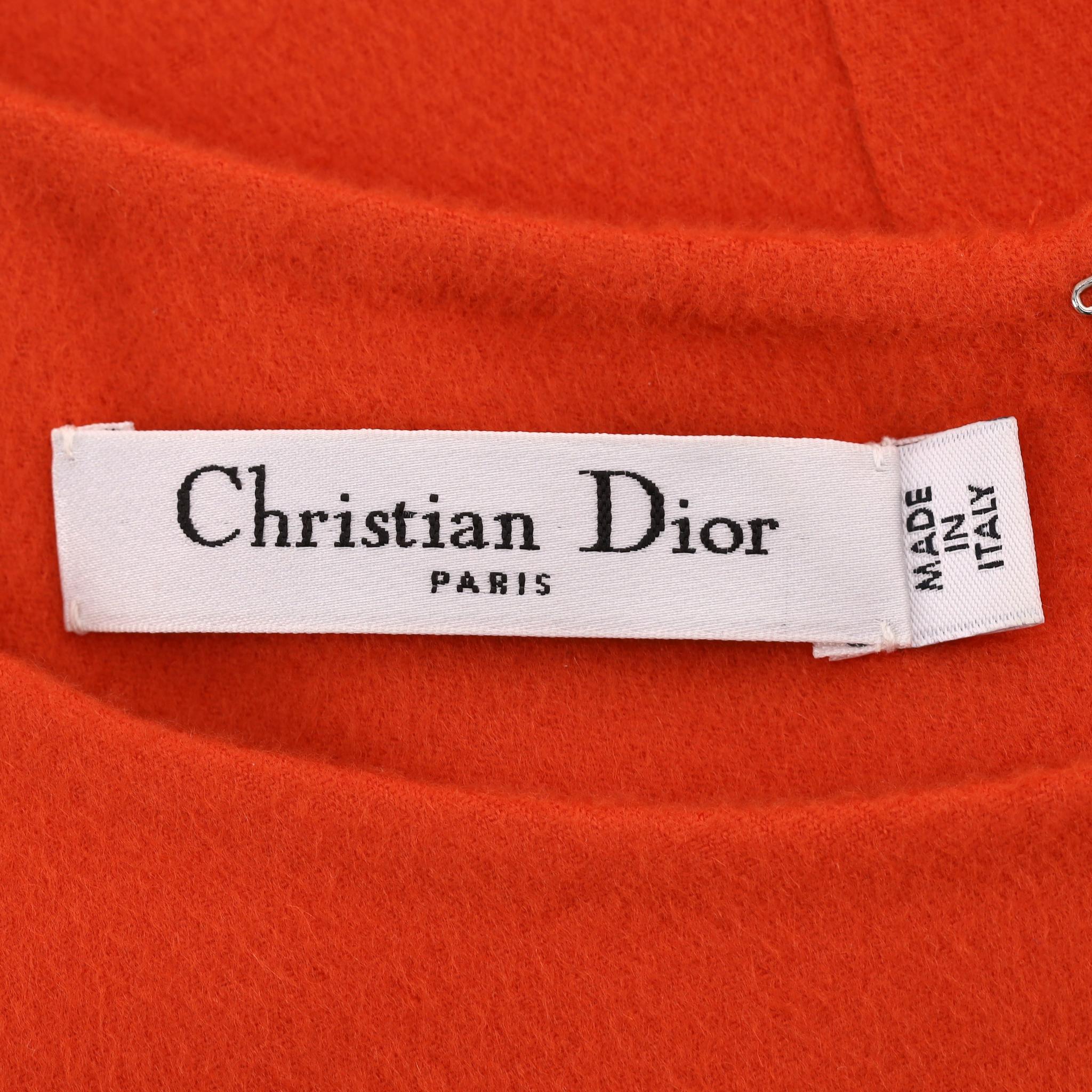 Christian Dior - Robe fourreau en cachemire Pour femmes en vente