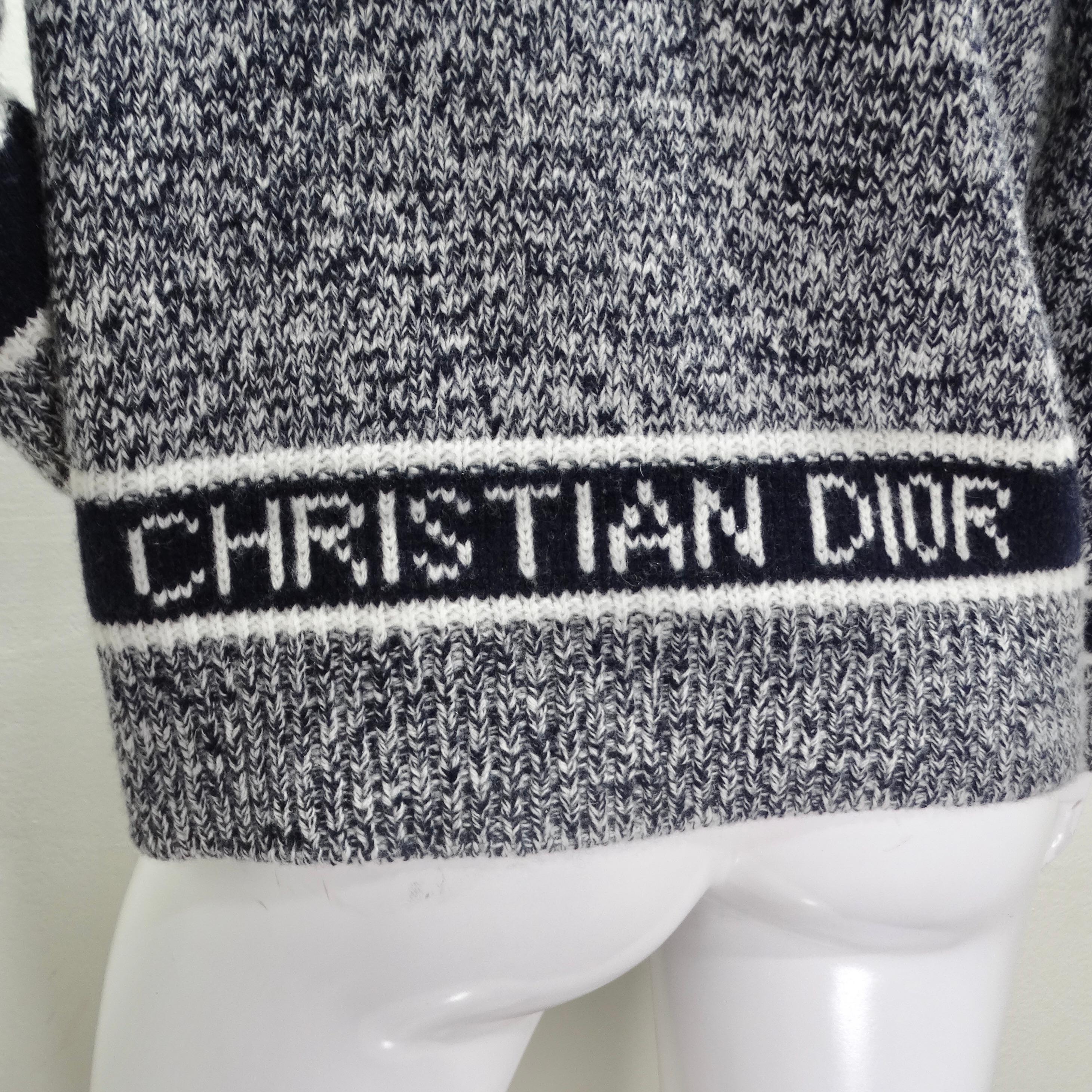 Christian Dior Cashmere V Neck Sweater For Sale 2