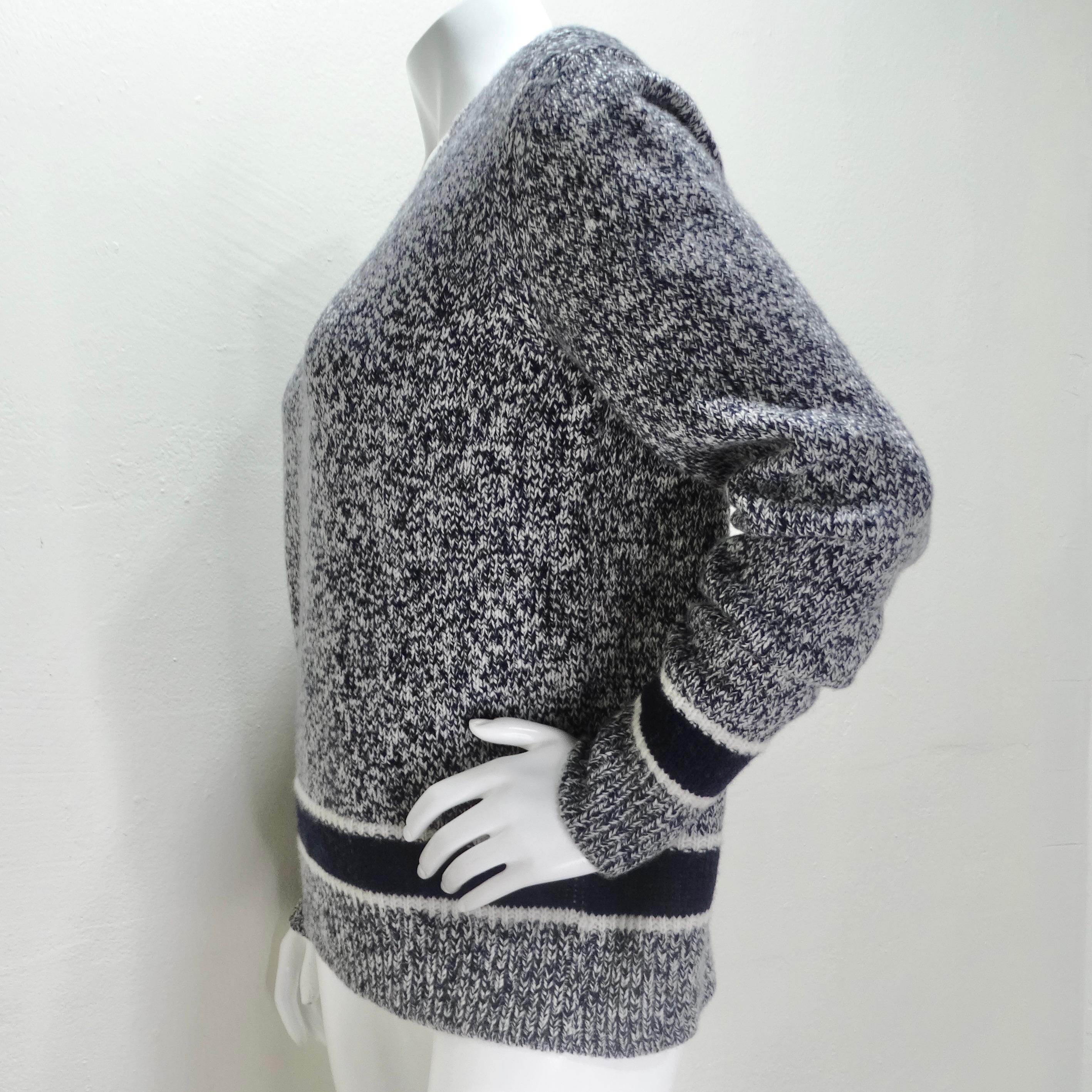 Christian Dior Cashmere V Neck Sweater For Sale 3