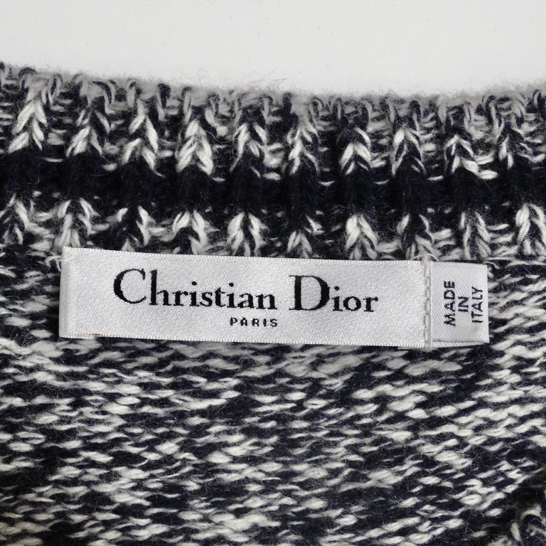 Christian Dior Cashmere V Neck Sweater at 1stDibs