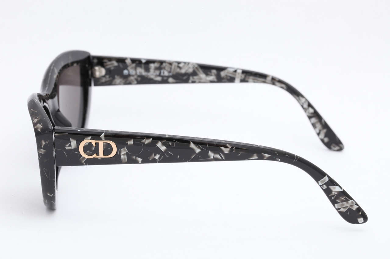 Gray Christian Dior Cat eye Vintage Sunglasses For Sale