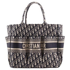 Christian Dior Catherine Tragetasche aus schrägem Segeltuch