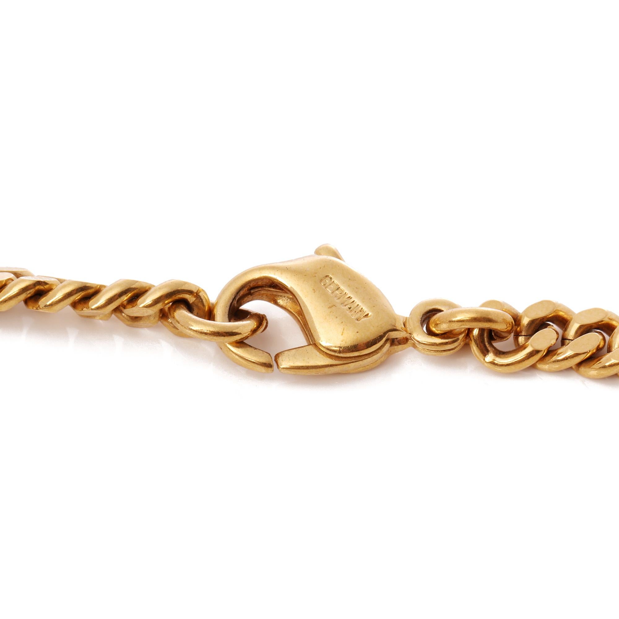 Christian Dior CD Kristall-Kettenarmband im Zustand „Hervorragend“ in Bishop's Stortford, Hertfordshire