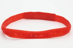 Christian Dior "CD" Logo Red Choker