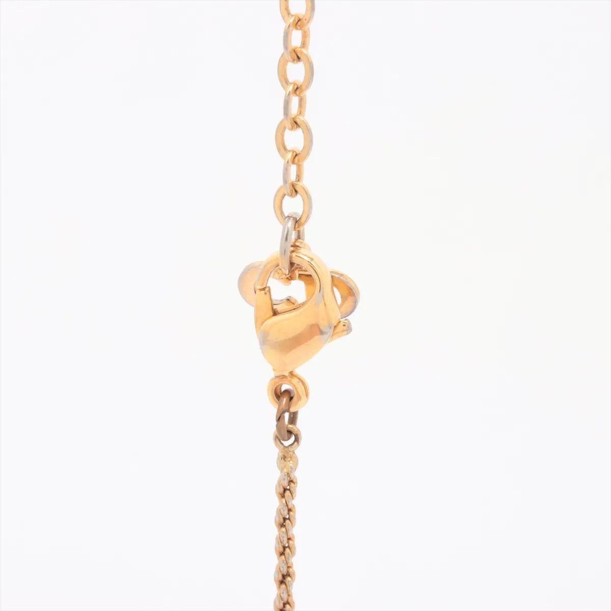 Women's Christian Dior CD Logo Round Twist Pendant Necklace For Sale