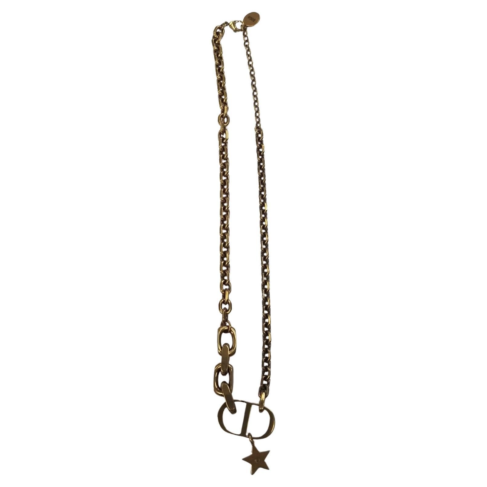 Christian Dior CD Star Necklace Modern