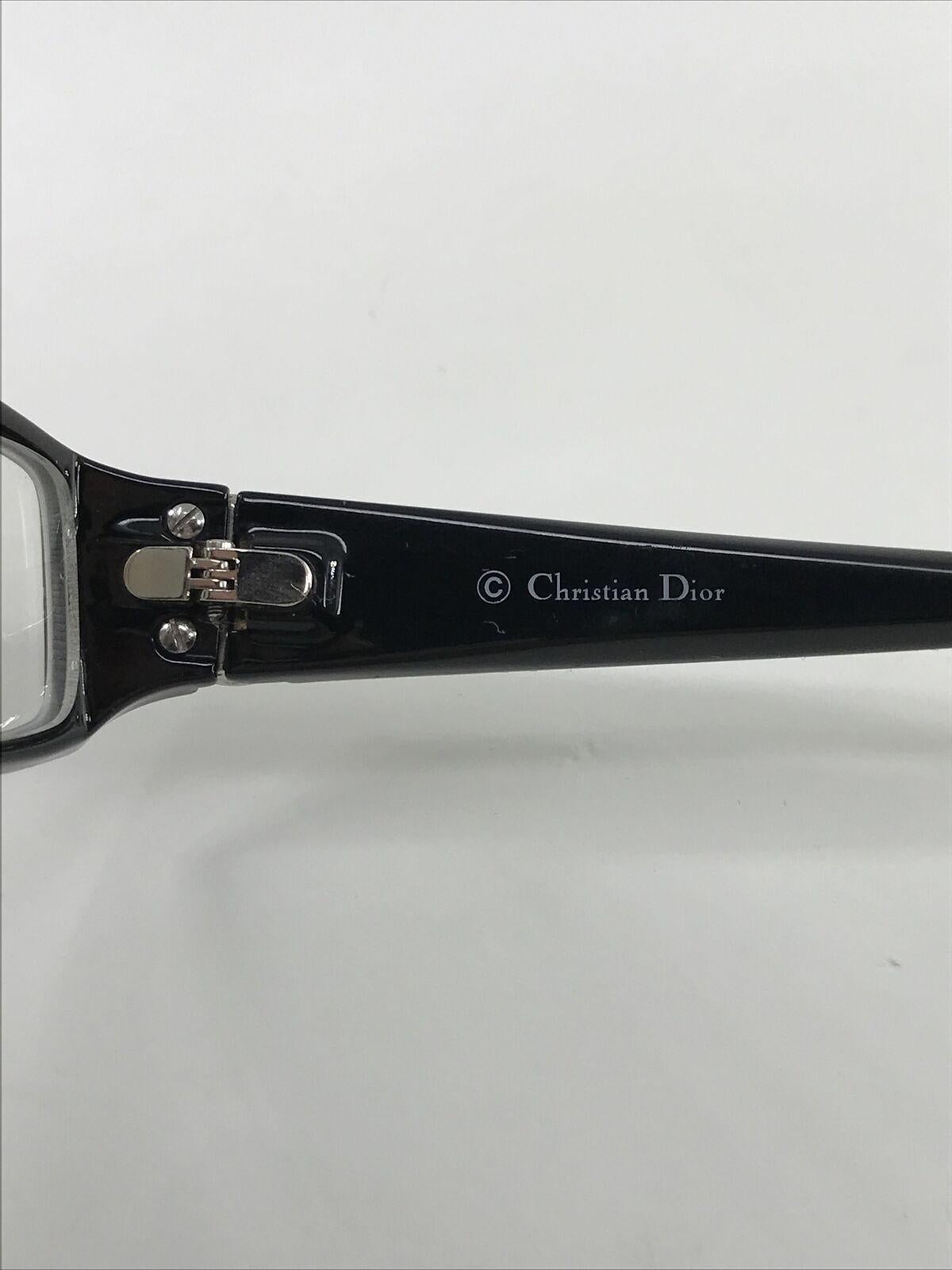 Women's CHRISTIAN DIOR CD3160 D28  130 Italy Black/Grey Pearl Eyeglasses Frame 