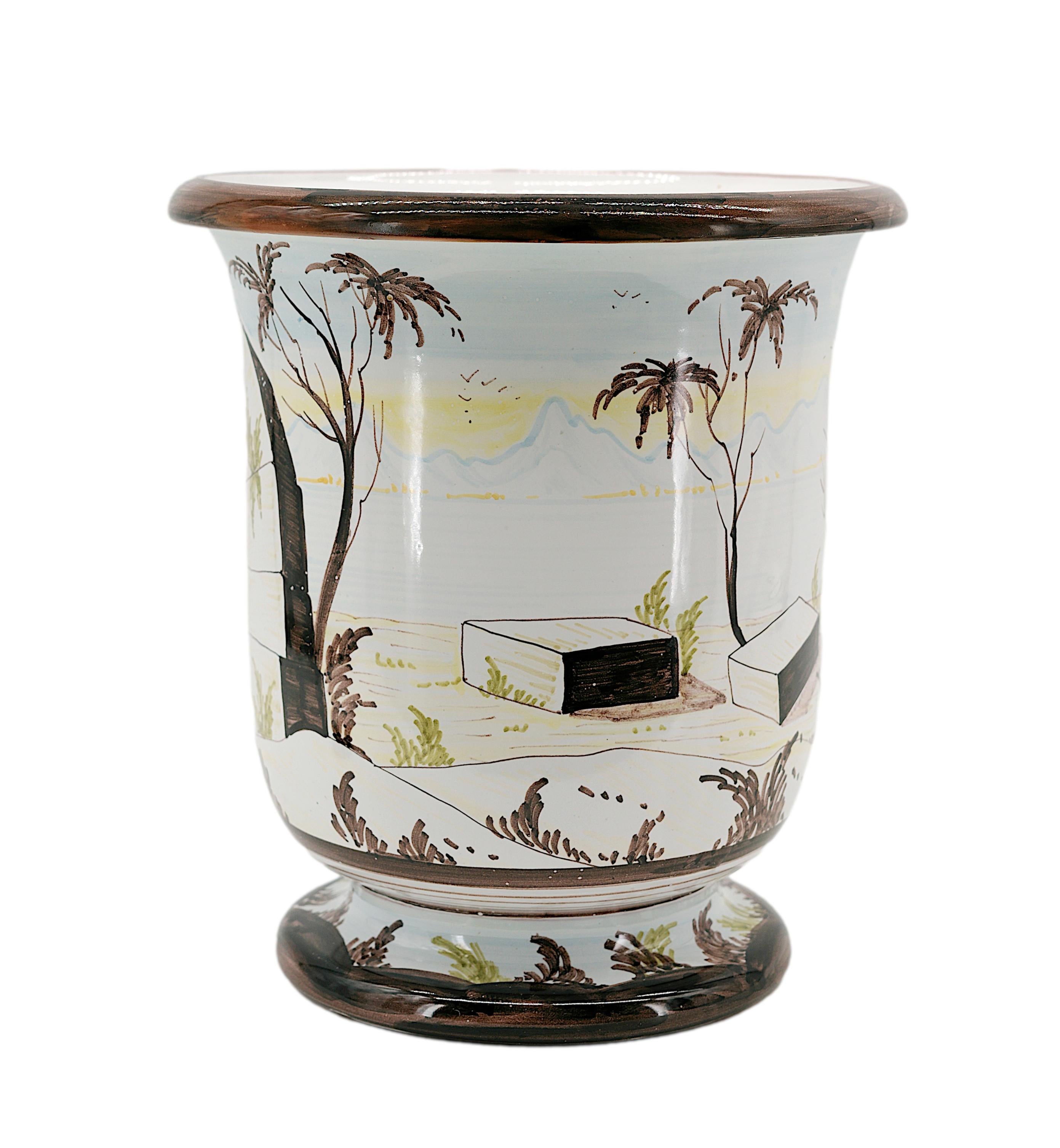 French Christian DIOR Ceramic Vase 1980s For Sale
