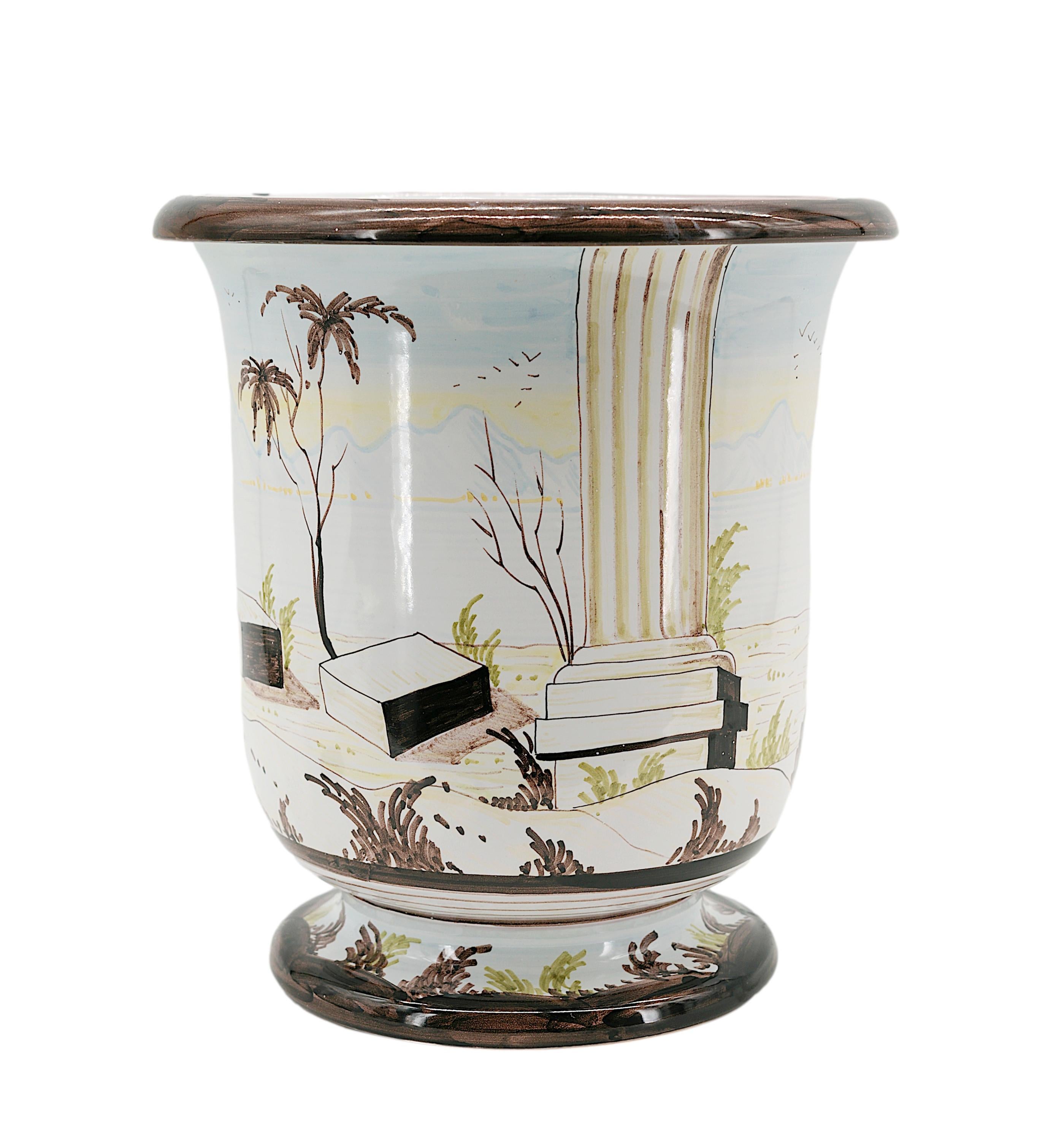 Late 20th Century Christian DIOR Ceramic Vase 1980s For Sale