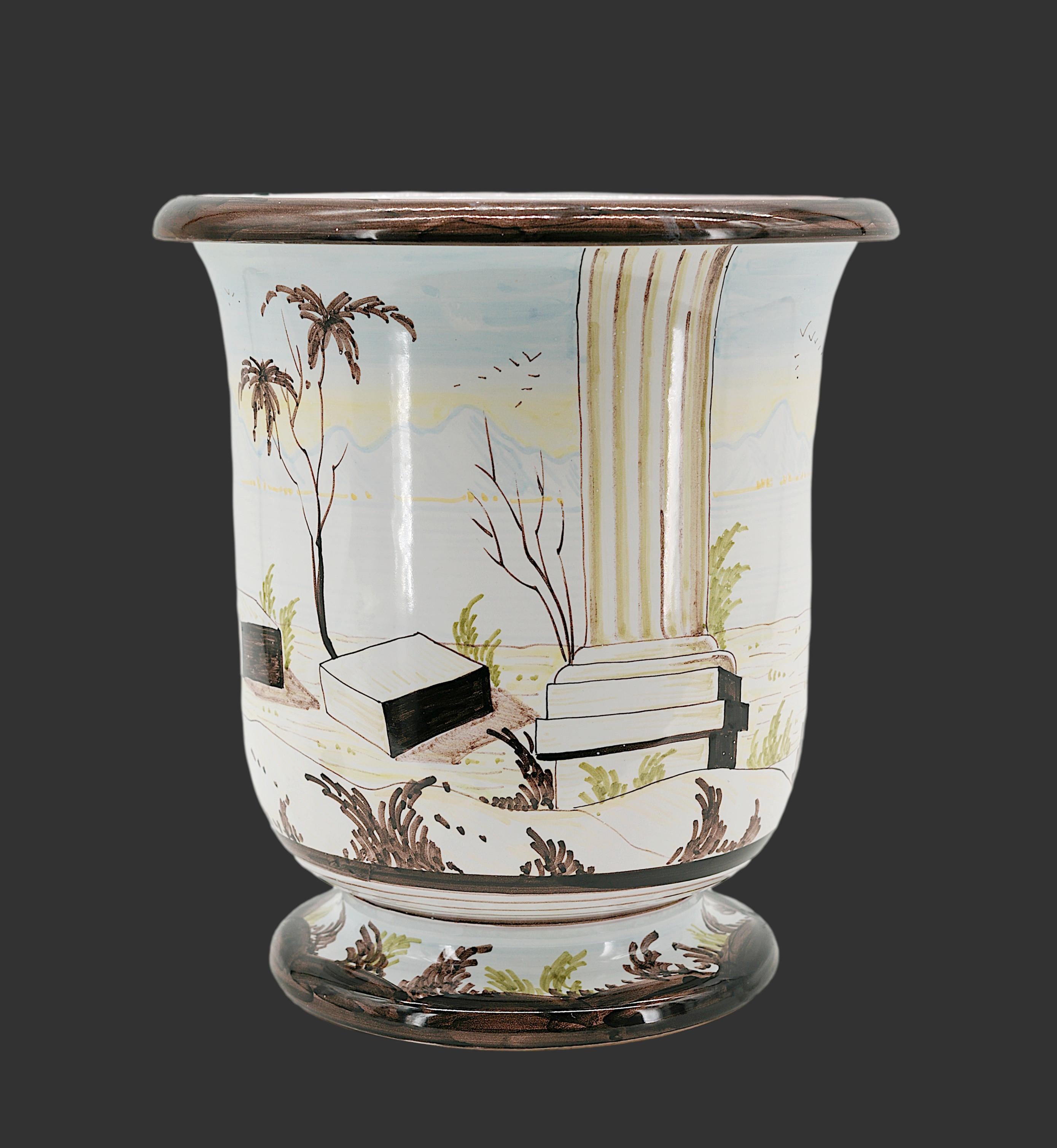 Christian DIOR Ceramic Vase 1980s For Sale 1