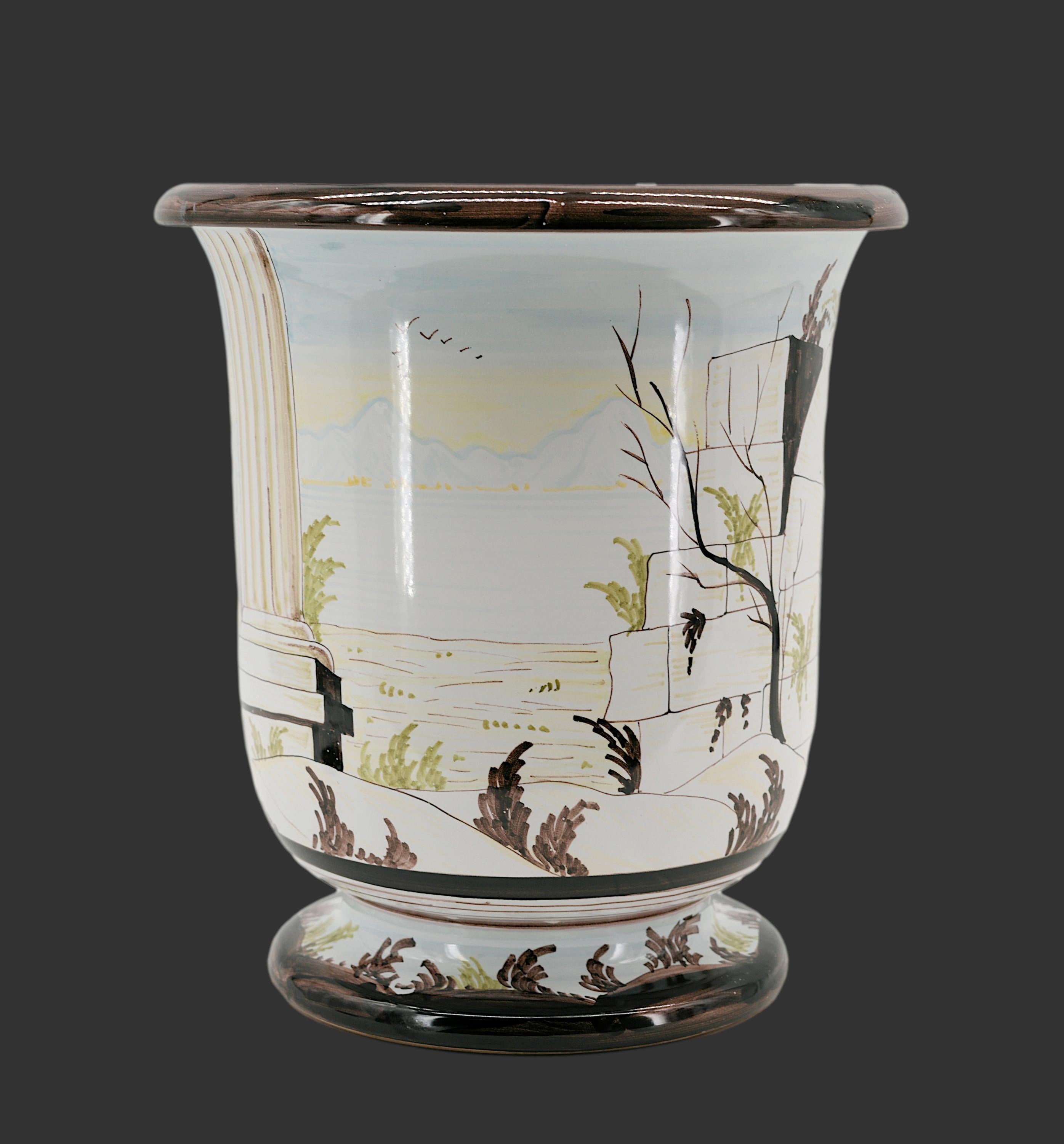 Christian DIOR Ceramic Vase 1980s For Sale 3