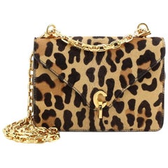 Christian Dior C'est Chain Flap Bag Printed Pony Hair Mini