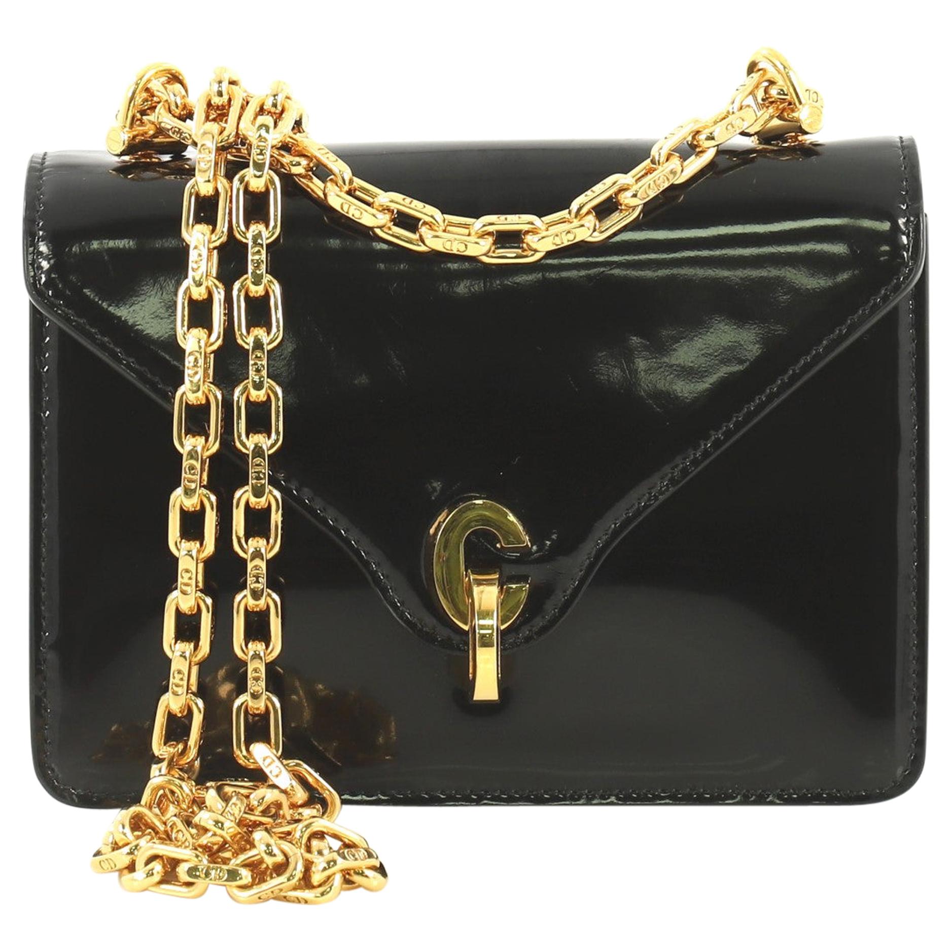 Christian Dior C'est Dior Flap Bag Patent Mini