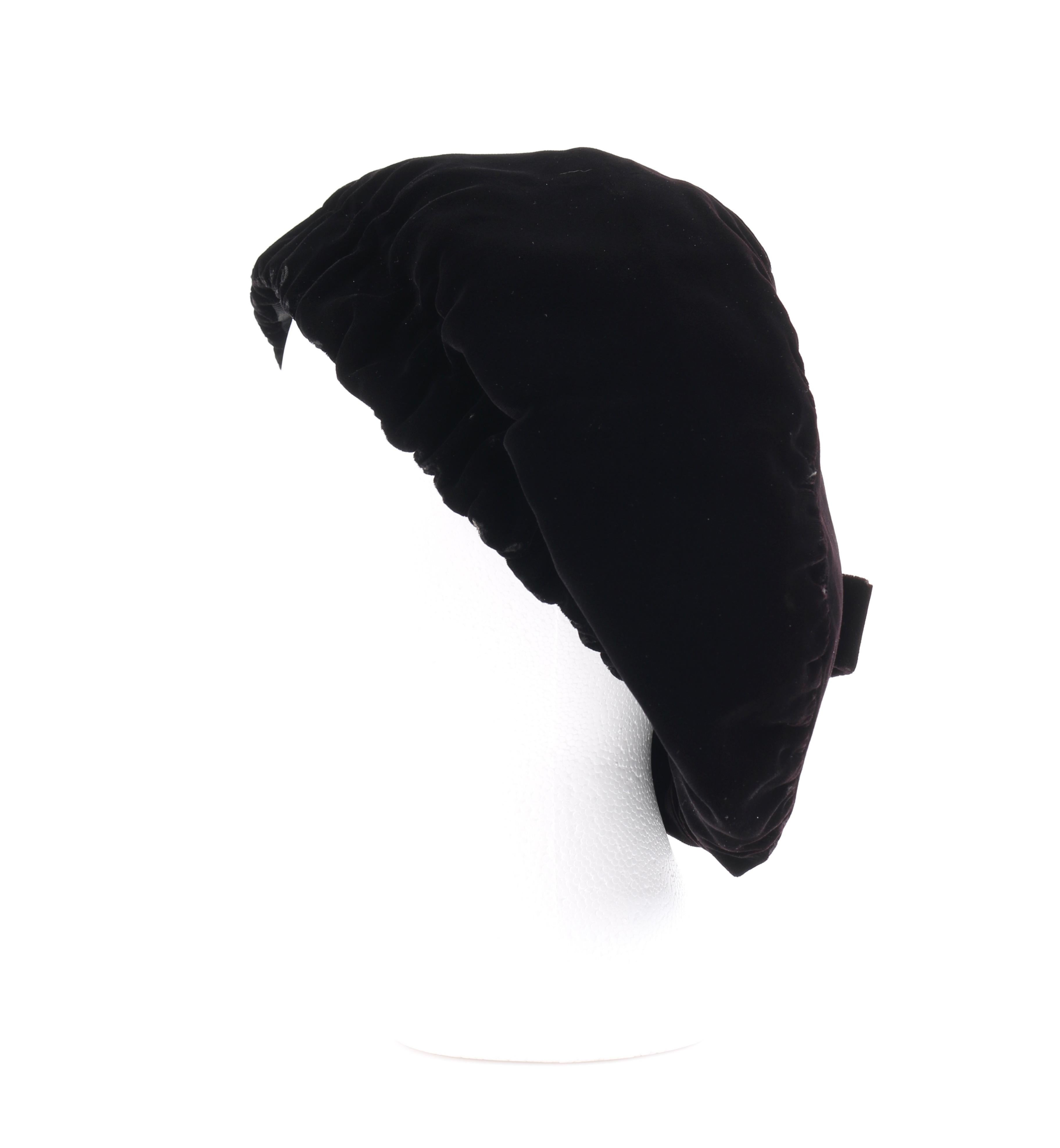 black velvet beret
