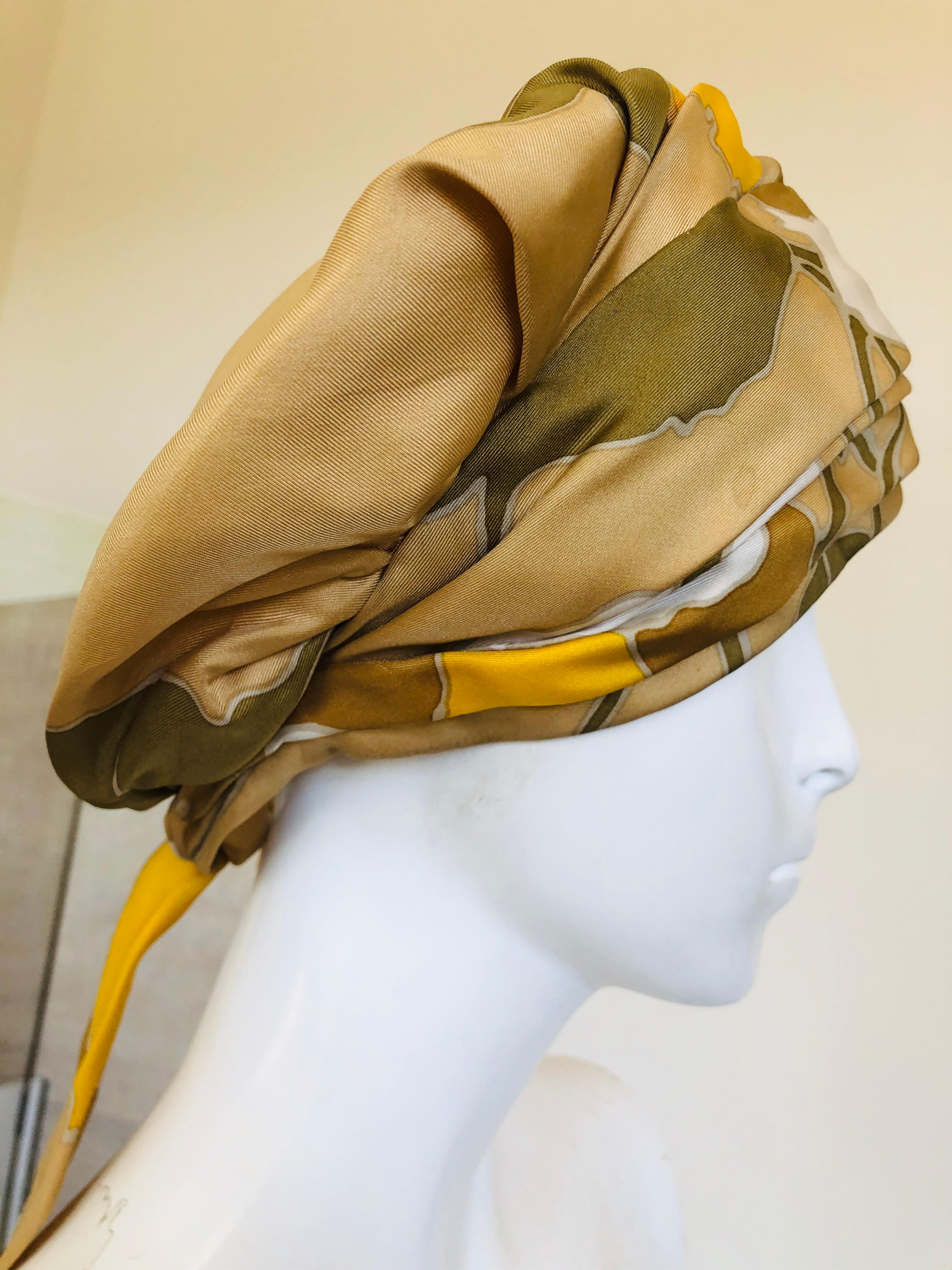 dior turban scarf