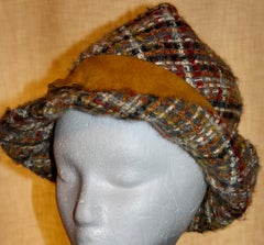 Christian Dior Chapeaux Paris 1970's Fall Tweed