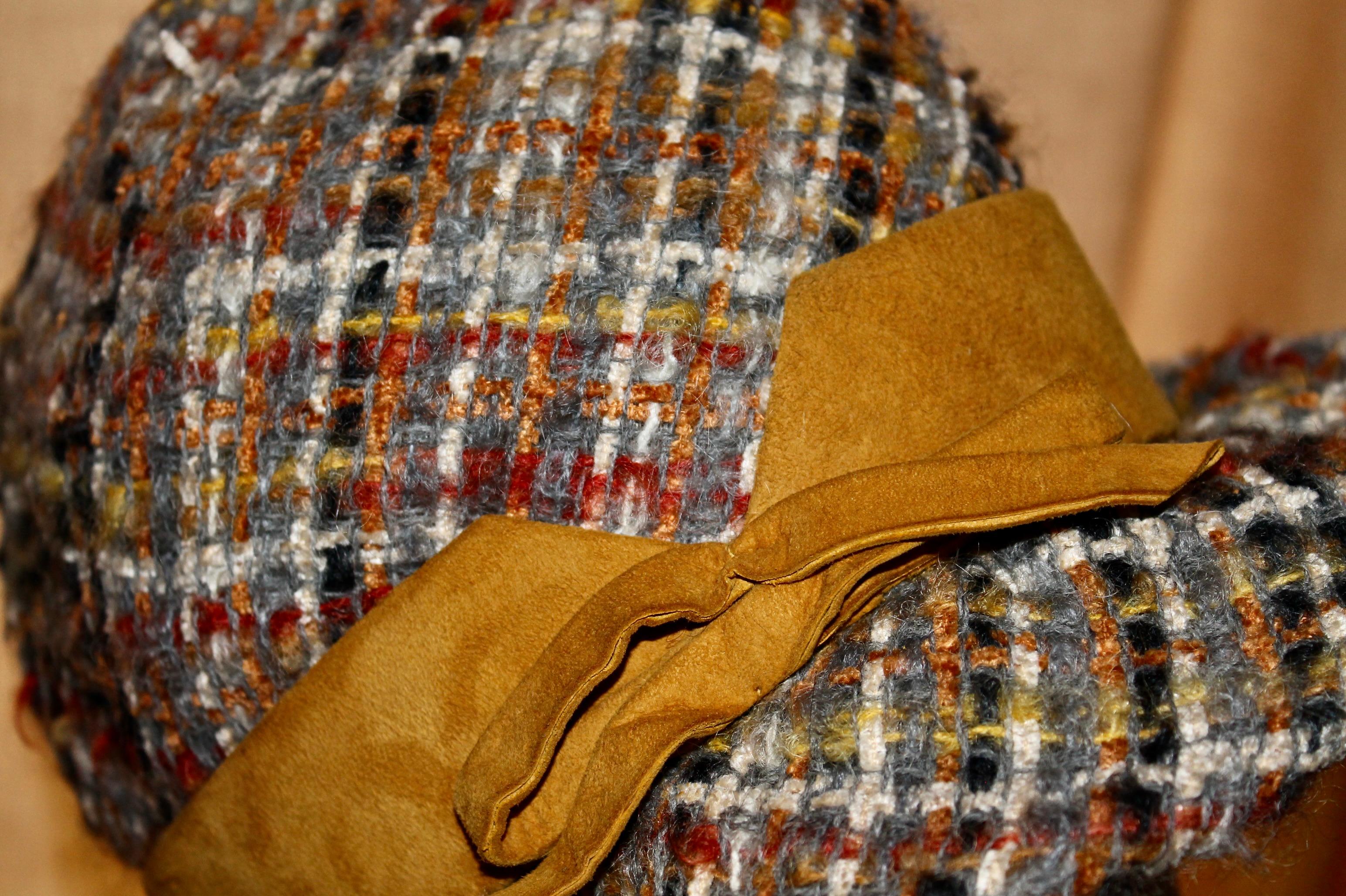 Christian Dior Chapeaux París Otoño 1970 Tweed en venta 1
