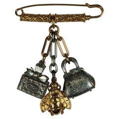 Christian Dior Charm Brooch, Galliano
