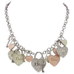 Retro Christian Dior Charm Necklace 