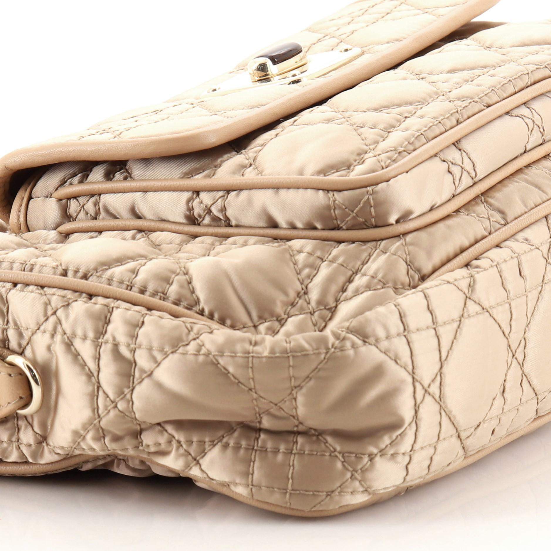 Christian Dior Charming Pocket Shoulder Bag Cannage Quilt Nylon 2